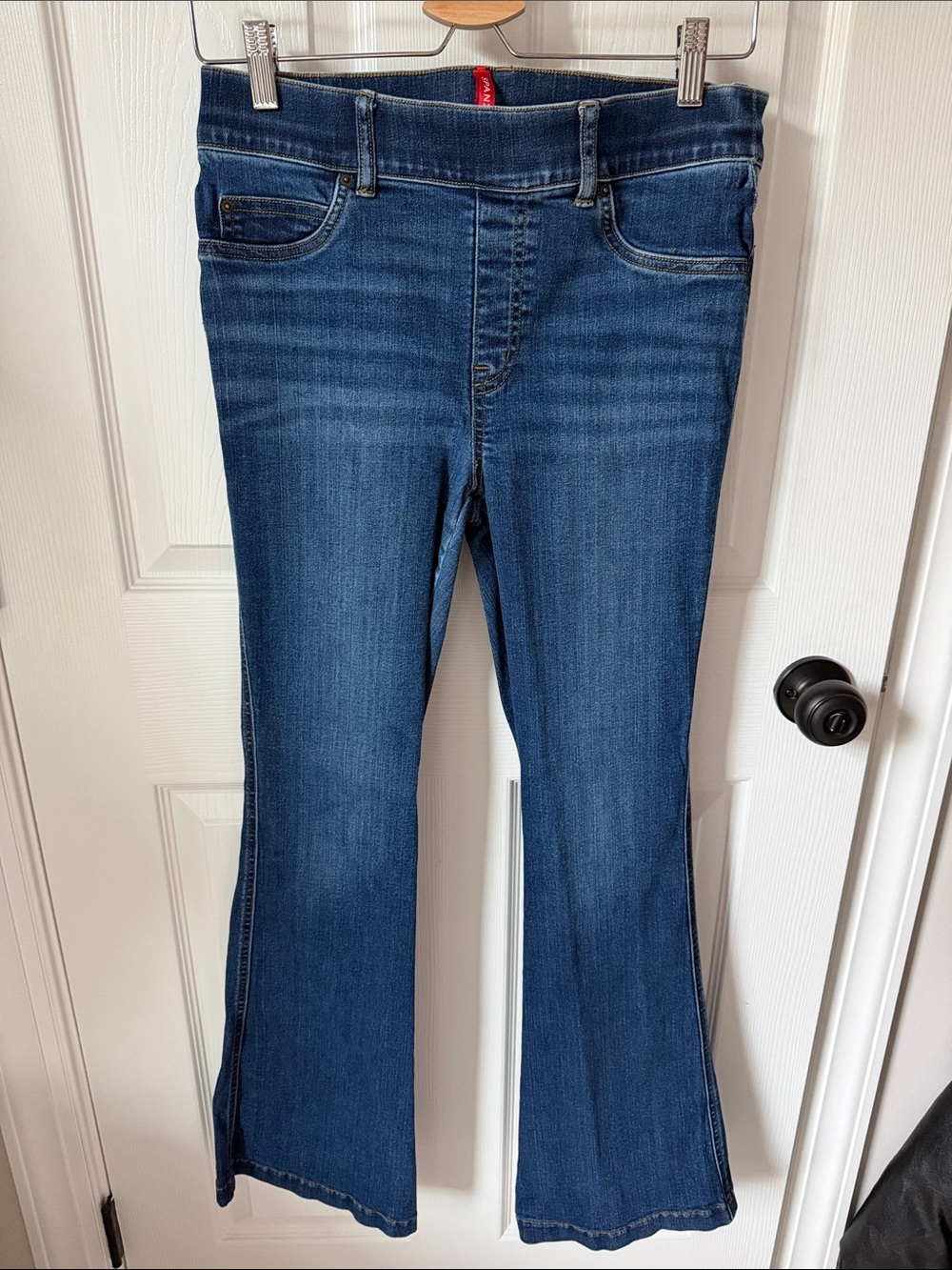 SPANX Women's Dark Blue Flare Jeans
